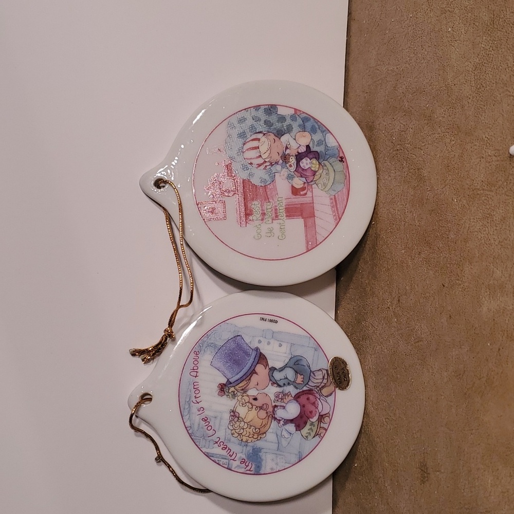 Christmas Remembered Porcelain Ornaments-Precious Moments